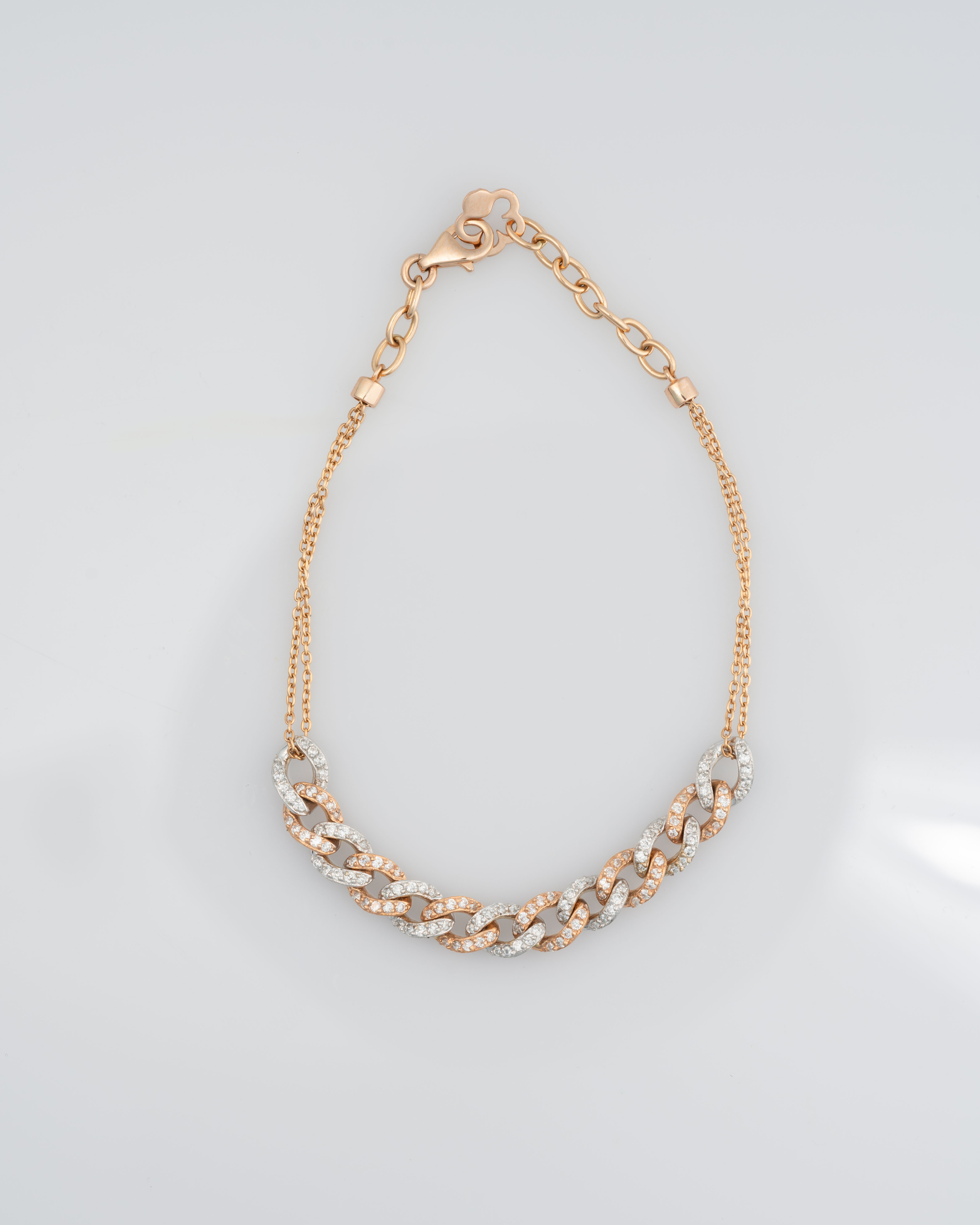 دستبند دو رنگ طرح کارتیه